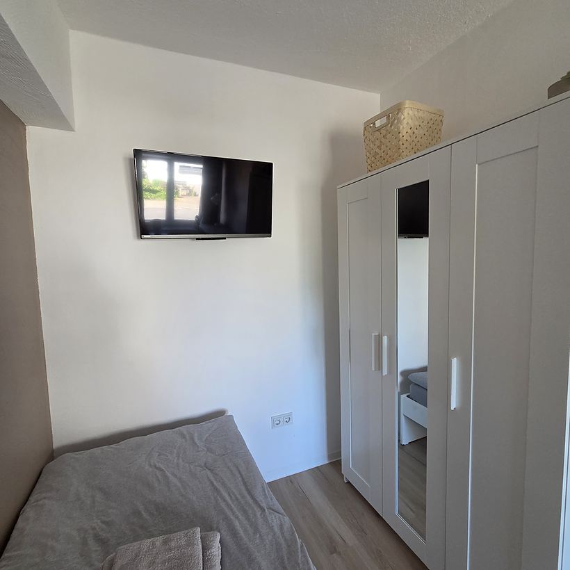 Schlafzimmer 1 – Apartment 1, „Kroppacher Schweiz“ in Müschenbach