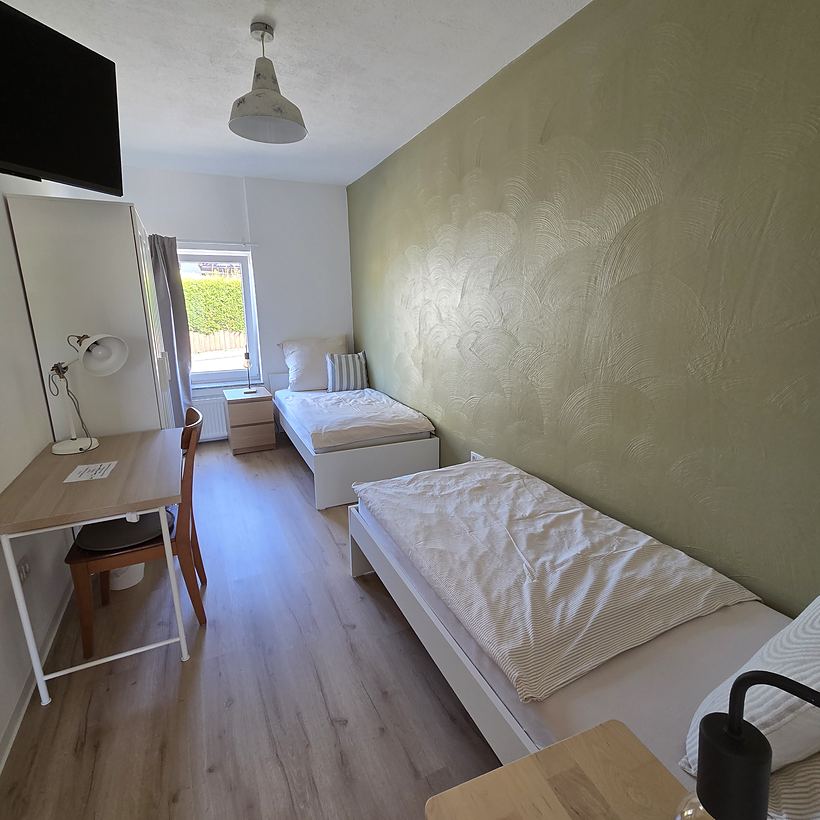 Schlafzimmer 2 – Apartment 2, „Kroppacher Schweiz“ in Müschenbach