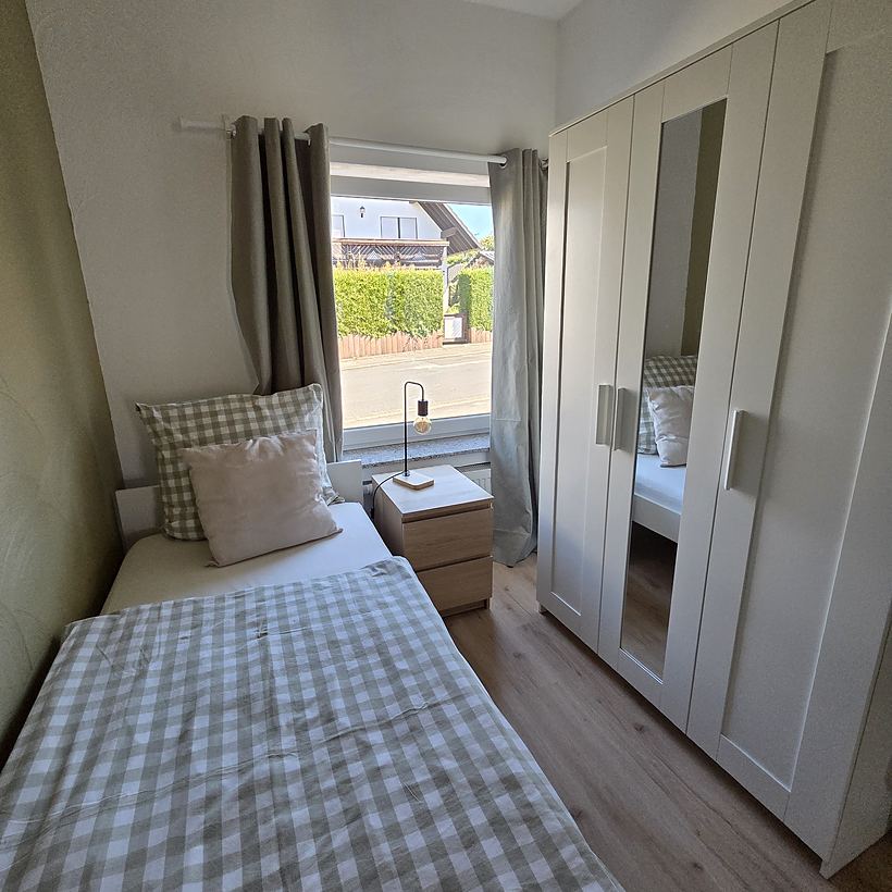 Schlafzimmer 3 – Apartment 2, „Kroppacher Schweiz“ in Müschenbach