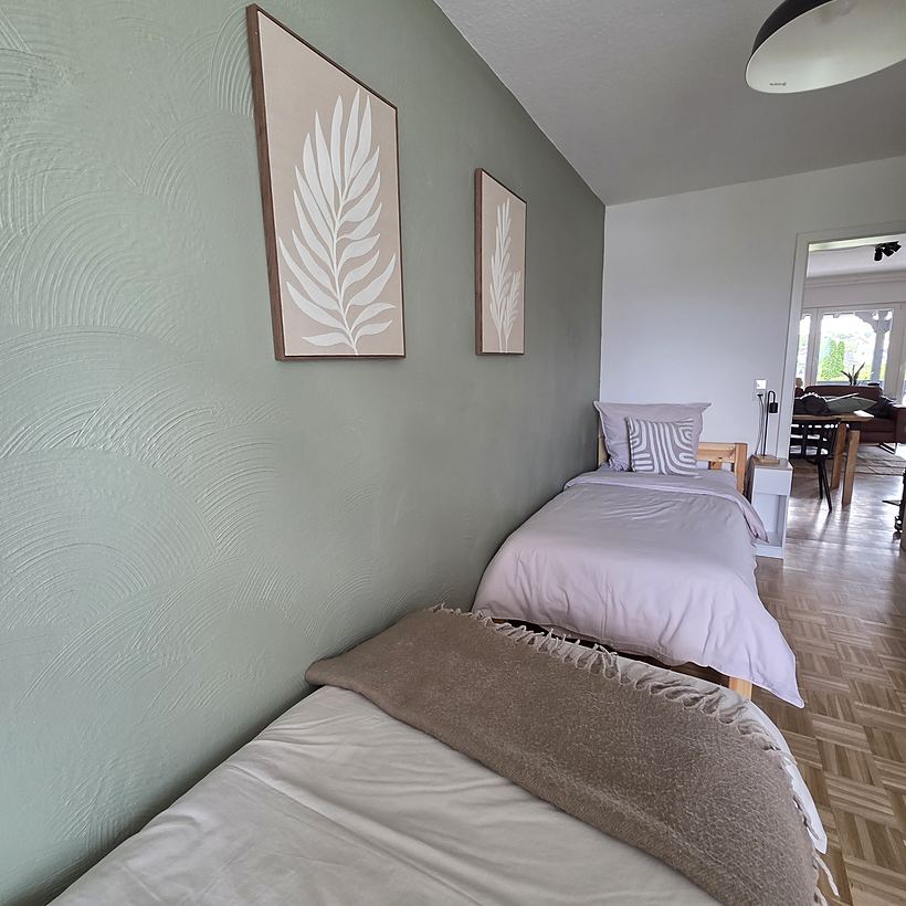 Schlafzimmer 1 – Apartment 4, „Kroppacher Schweiz“ in Müschenbach