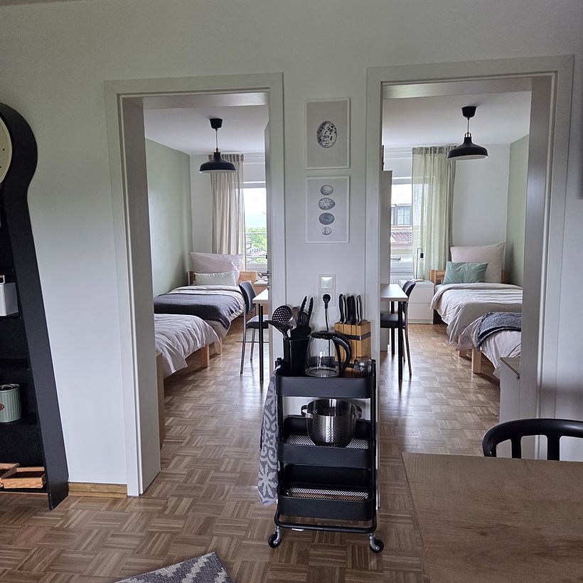 Schlafzimmer 1 und 2 – Apartment 4, „Kroppacher Schweiz“ in Müschenbach