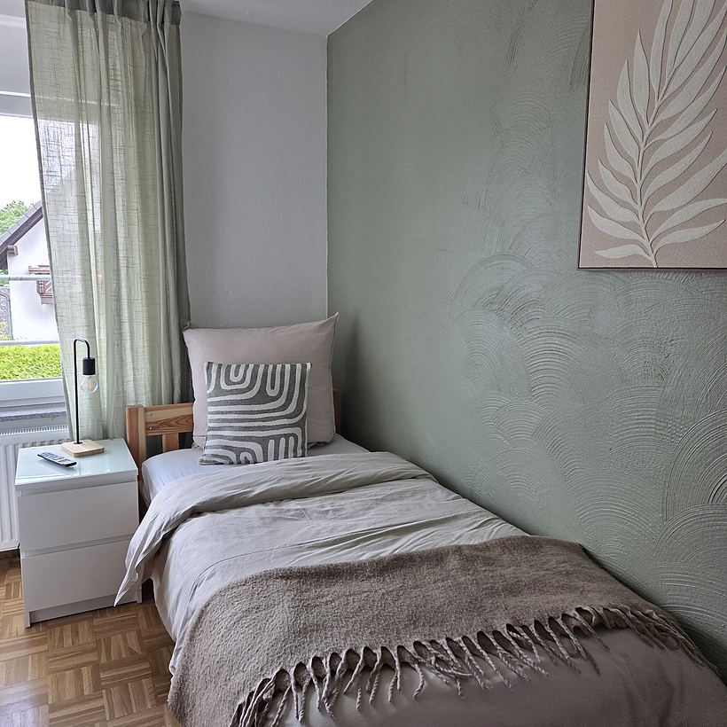 Schlafzimmer 2 – Apartment 4, „Kroppacher Schweiz“ in Müschenbach