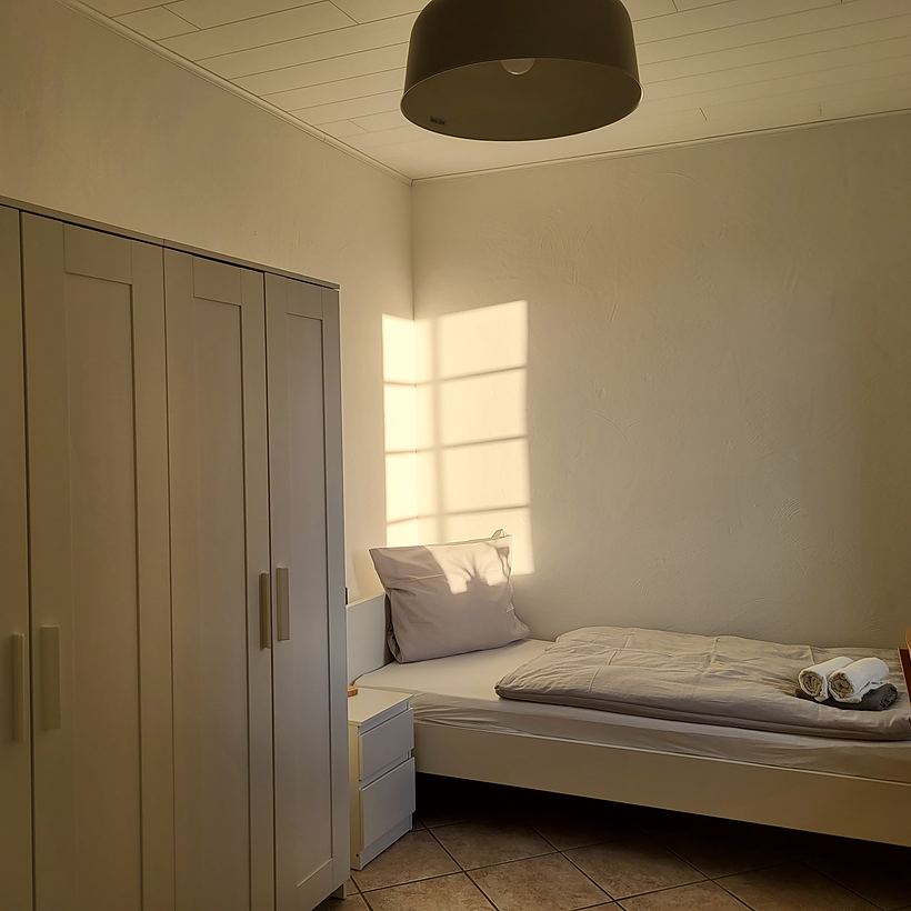Schlafzimmer 1 – Apartment 3, Erdgeschoss in Mündersbach