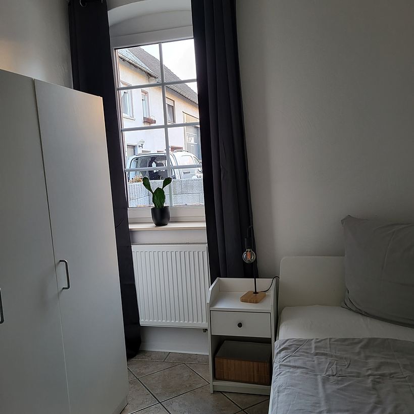 Schlafzimmer 2 – Apartment 3, Erdgeschoss in Mündersbach