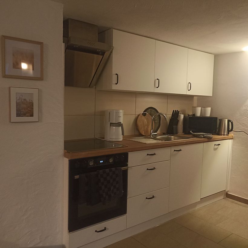 Küche – Apartment 2, „Am Weiherplatz“ in Norken