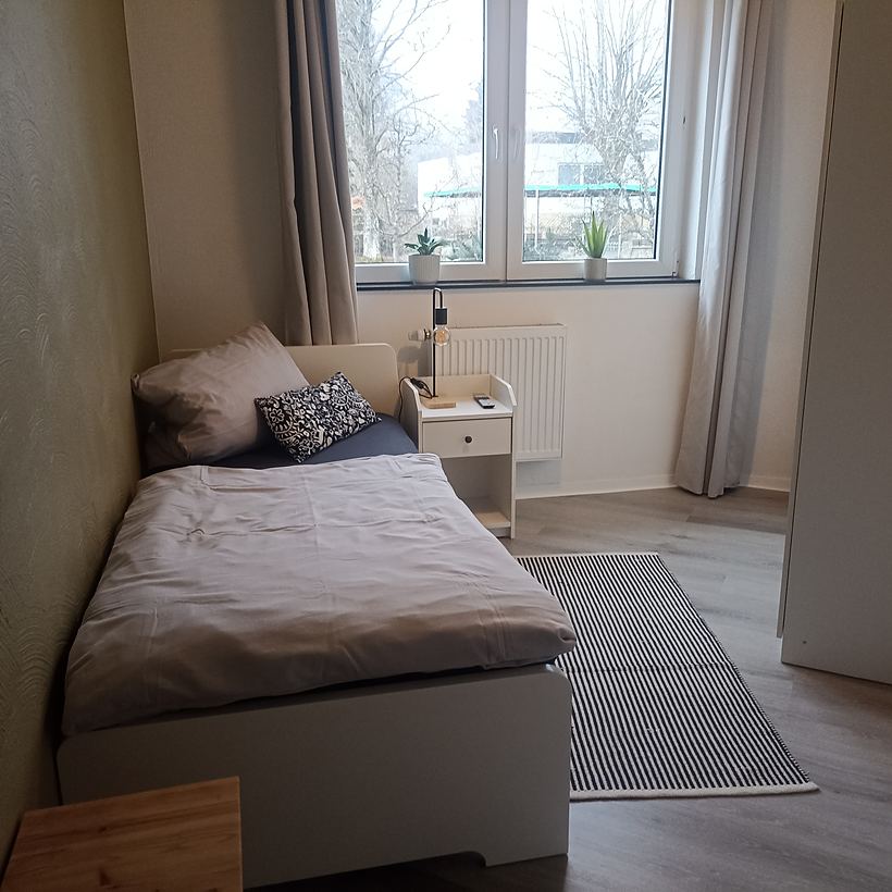 Schlafzimmer 3 (1 von 2) – Apartment 4, „Am Weiherplatz“ in Norken