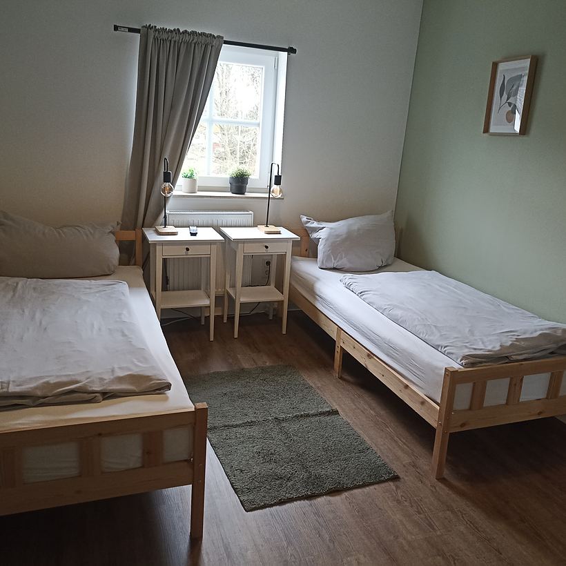 Schlafzimmer 1 – Apartment „Zur Tenne“, Norken